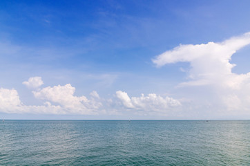 Landscape of sea sky and cloud