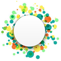 Colorful celebration background with confetti. Colorful abstract