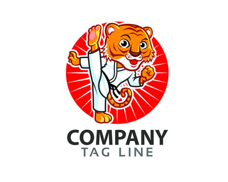 Taekwondo Tiger Logo