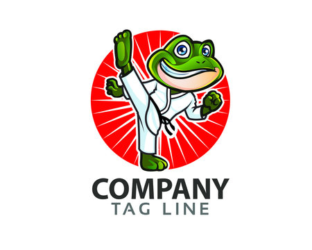 Taekwondo Frog Logo