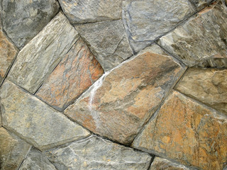 Closeup of stone wall background and texture