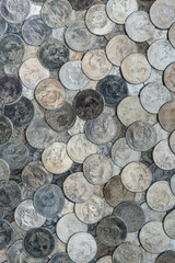 Silver nail head pattern, as a background
