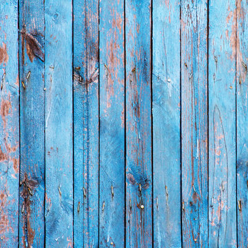 old plank blue wood textured
