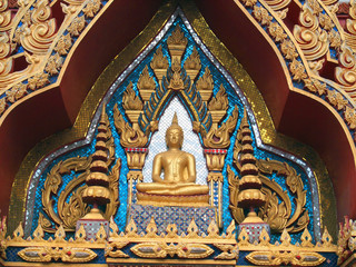 beautiful gable of the famous temple
