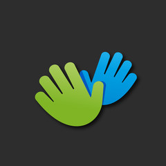 Obraz premium empreinte de main