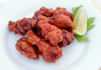 chicken wing with sweet chili sauce