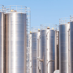 Chemical plant, containers