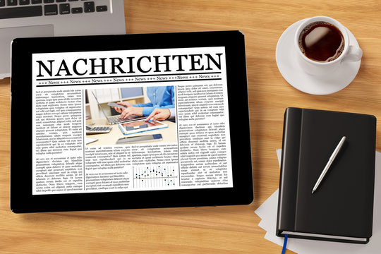 Nachrichten als ePaper auf Tablet Computer