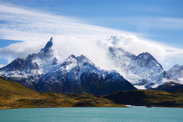 Fototapeta na wymiar patagonia mountain in chile