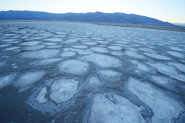 mud pattern at death valley