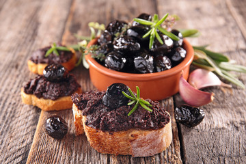 black olive and tapenade