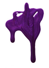 Purple nail polish
