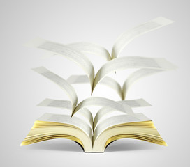 Open magic book