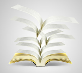 Open magic book