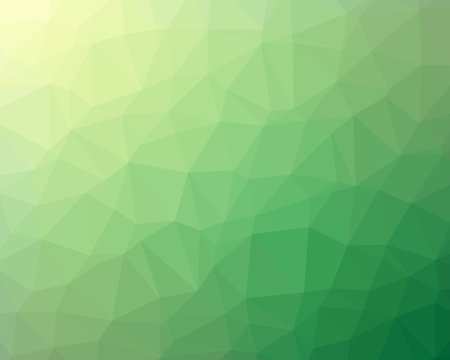 Abstract Green Polygon Background