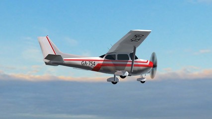most popular single propeller light aircraft in fly 