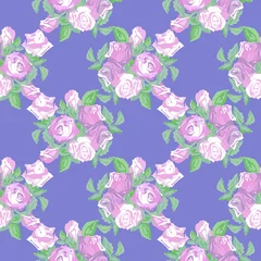 Dekokissen Vintage Roses Seamless Pattern © onanana
