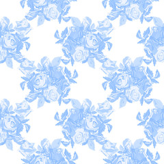 Vintage Roses Seamless Pattern