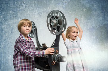 Children in a cinema