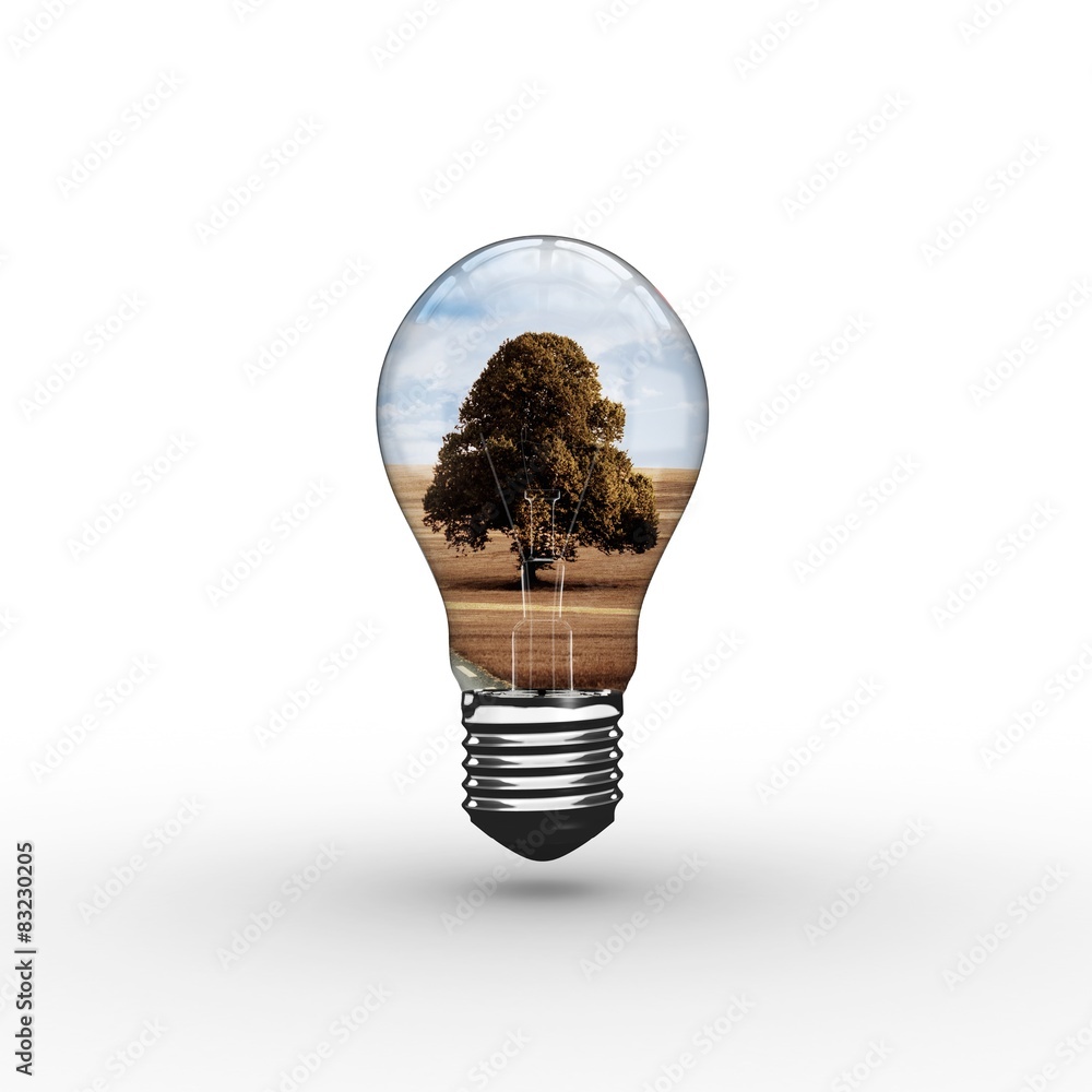 Poster Composite image of empty light bulb