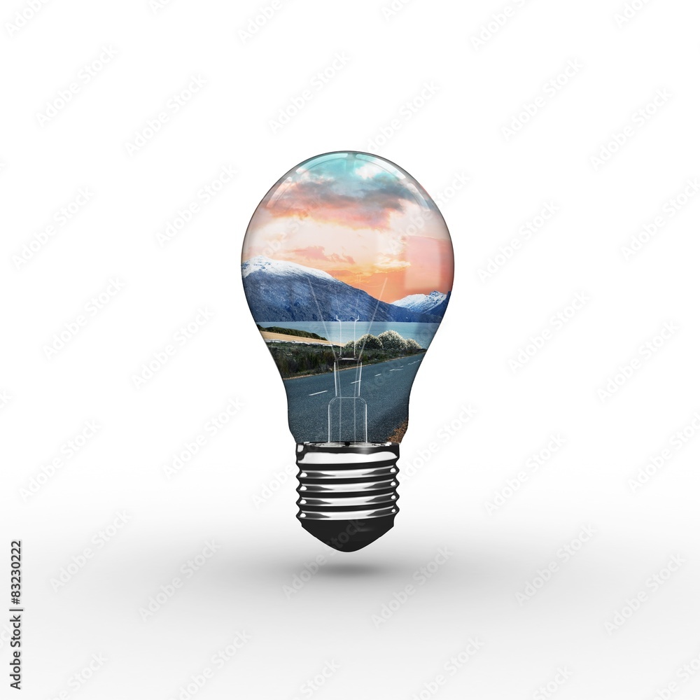 Poster Composite image of empty light bulb