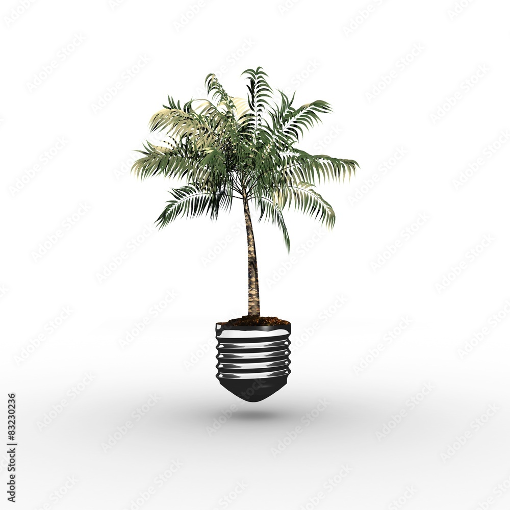Poster Composite image of empty light bulb