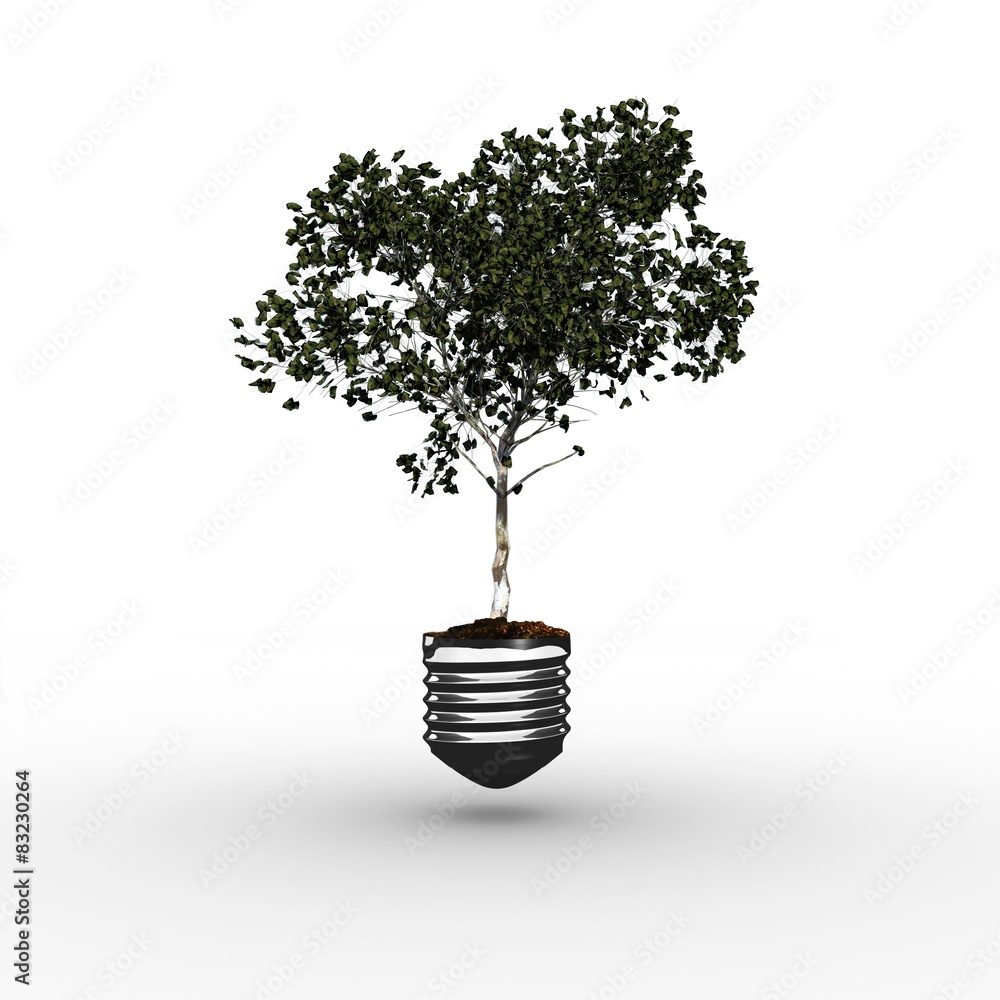 Poster Composite image of empty light bulb