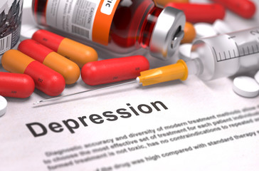 Depression Diagnosis. Medical Concept.