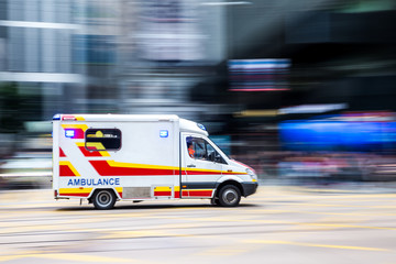 Ambulance with Blurred Motion