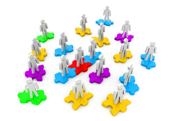 Business or social network concept