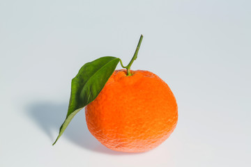 Orange auf weißem Hintergrund
