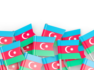 Flag pin of azerbaijan