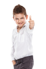 standing young cool boy