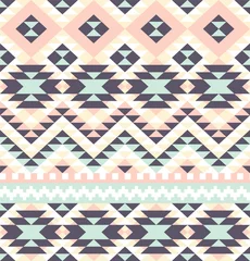 Tapeten nahtlose pettern mit abstrakter ethnischer Verzierung © yarrowbuttercup