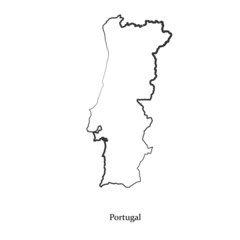 Map of Portugal  for your design