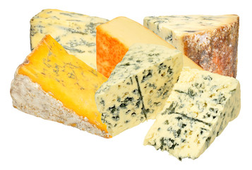 Group Of Cheeses