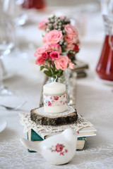 Decoration of restaurant table