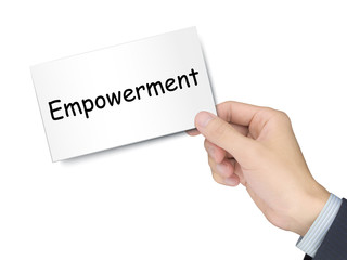 empowerment card in hand