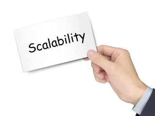scalability card in hand