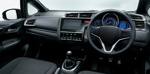 odern car interior detail