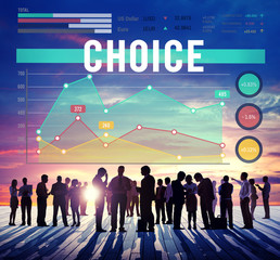 Choice Choices Decision Direction Marketing Concept