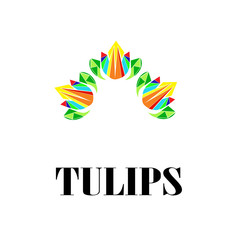 Obraz premium Tulip describe a tulips symbol,logo,or,icon