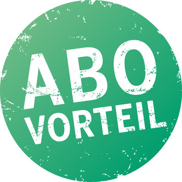 Button Abo-Vorteil gr&uuml;n