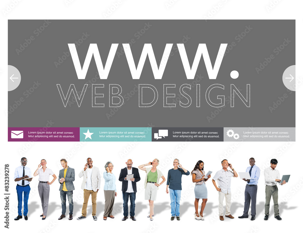 Poster www web design web page website concept