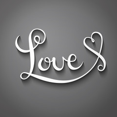 Love handmade calligraphy