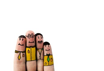 Teamwork Businesspeople Fingerfiguren