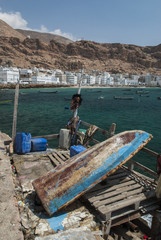 The fishing port of Al Mukalla in Yemen
