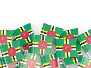 Flag pin of dominica