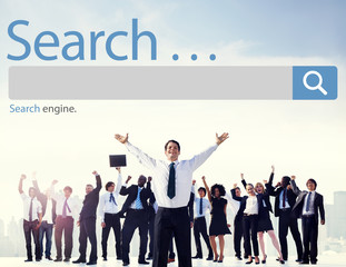 Obraz premium Search Seo Online Internet Browsing Web Concept