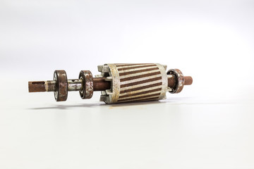 used rotor on the white background